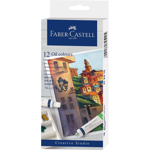 Eļļas krāsas Faber-Castell, 12krāsasx9ml