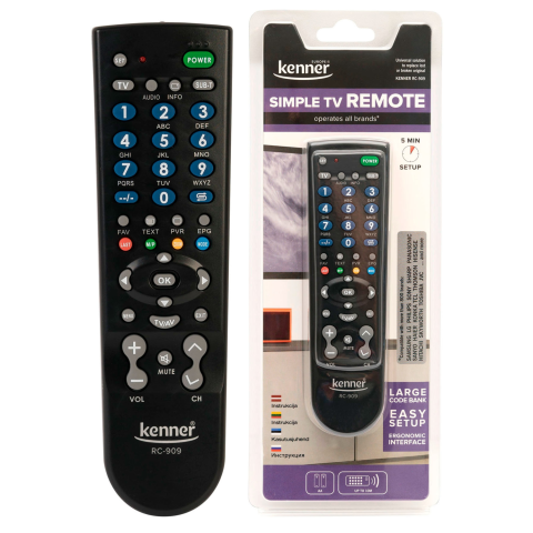 Paprasto tv pultelis Kenner rc-909
