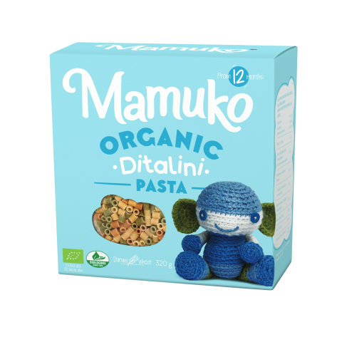 Ekologiški makaronai MAMUKO DITALINI, 320 g