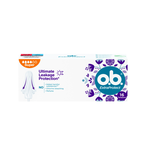 Higieniniai tamponai OB EXTRA PROTECT, 16 vnt