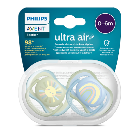 Čiulptukai PHILIPS AVENT, 0 - 6 m, 2 vnt