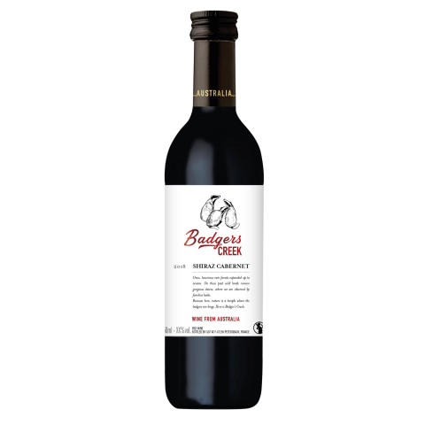 R.sausas vynas BADGERS CREEK SHIRAZ, 0,25 l