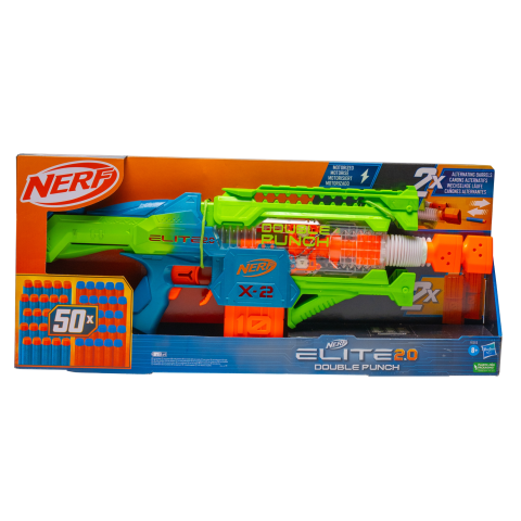 Šautuvas NERF DOUBLE PUNCH F6363