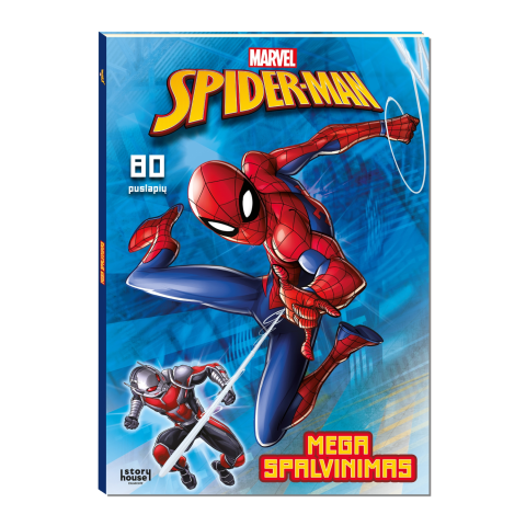 Spalv. kn. SPIDER MAN. MEGA SPALVINIMAS