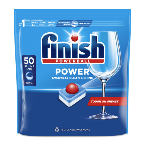 Indaplovių tabletės FINISH POWER, 50 vnt