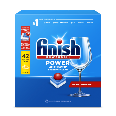 Indaplovių tabletės FINISH ESSENTIAL, 42 vnt