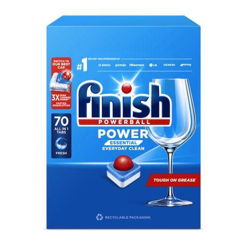 Indaplovių tabletės FINISH ESSENTIAL, 70 vnt