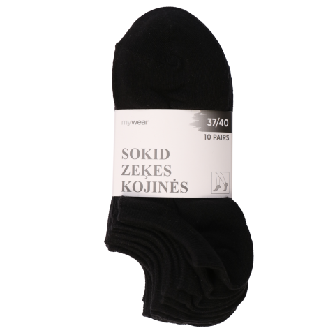 Kojinės MYWEAR, juod., 37 / 40, 10 porų, SS25