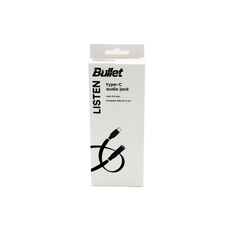 Adapteris BULLET, TYPE C - AUDIO, 3,5 mm