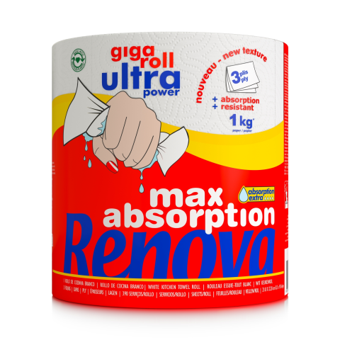 Papīra dv. Renova Max Abs UP GigaR. 3sl., 1r.