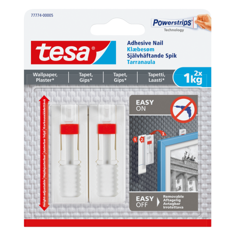Līmējamais āķis Tesa 2 gabx1kg 77774