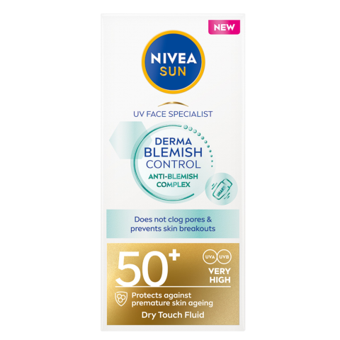 Aps. kremas NIVEA SUN DERMA, SPF50+, 40 ml