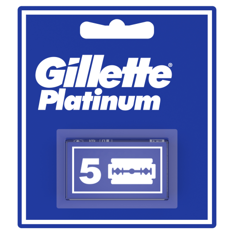 Skustuvo peiliukai GILLETTE PLATINUM, 5 vnt