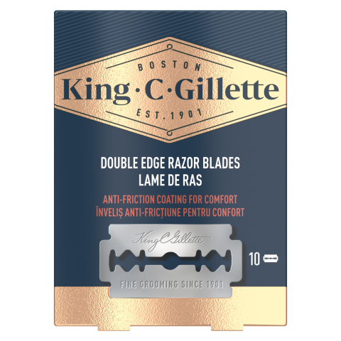 Skustuvo peiliukai KING C GILLETTE, 10 vnt