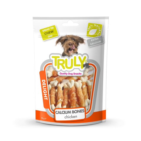 Gardums suņiem Truly Calcium ar vistu 90g