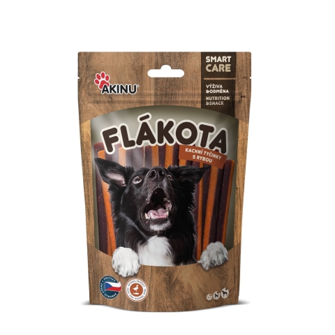 Pīļu un zivju nūjiņas suņiem Flakota 100g