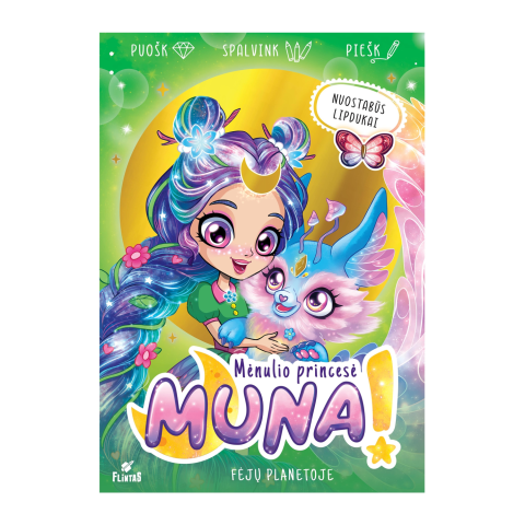Spalvinimo knyga MUNA MĖNULIO PRINCESĖ
