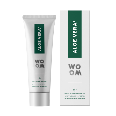 Dantų pasta WOOM ALOE VERA+, 75 ml