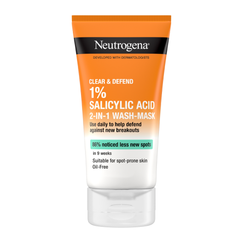 Mask Neutrogena Clear&Defend 2in1 näon. 150ml
