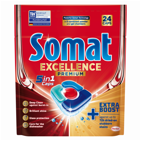 Kaps. indapl. SOMAT PREMIUM 5IN1, 24 vnt