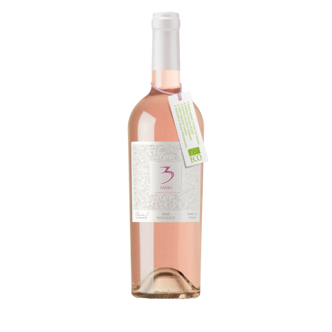 Rozā vīns 3 Passo BIO, sauss 12% 0,75l