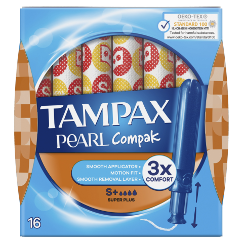 Tampoonid Tampax Compak Pearl Super Plus 16tk