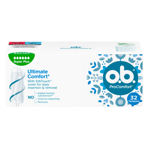 Hig. tamponai OB PROCOMFORT SUPER, 32 vnt.