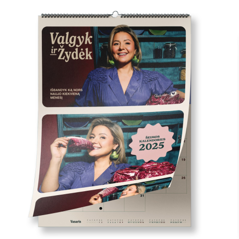 Kalend. ŠEIMOS KALENDOR. 2025 VALGYK IR ŽYDĖK
