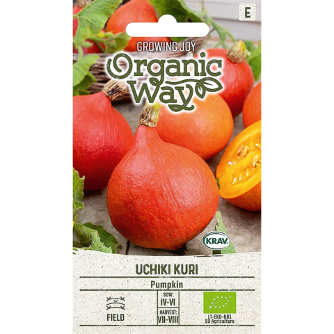 Sėklos ORGANIC WAY Moliūgai Uchiki Kuri