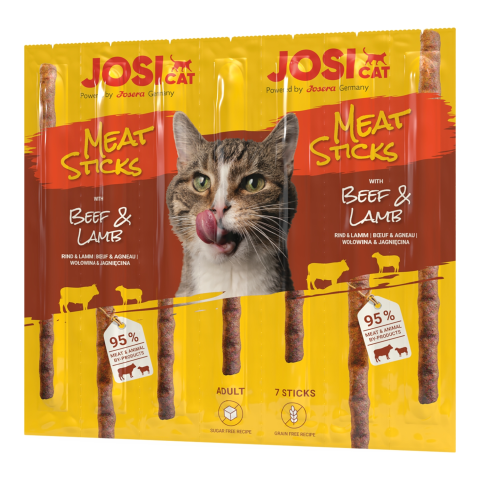 Kār.kaķiem JosiCat Meat Sticks Beef&Lamb 35g