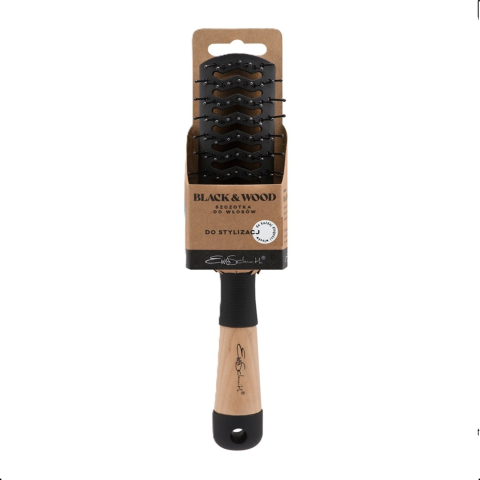 Plaukų šepet. ZENNER BLACK&WOOD, 24 cm, 1 vnt
