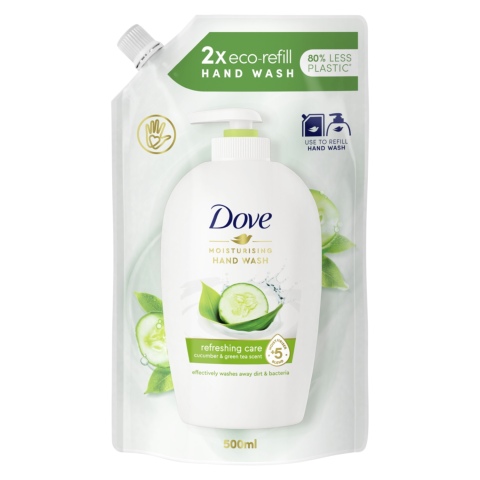 Skystojo muilo papildymas DOVE FRESH, 500ml