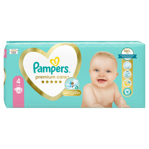 Sauskeln.PAMPERS PC VP (4) 9-14kg, 52vnt