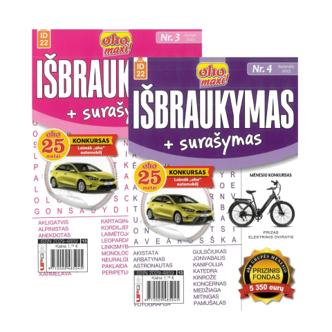 Žurnalas OHO maxi išbraukymas+surašymas