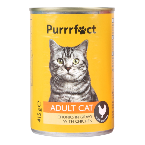 Kons. ėdal. katėms išt. PURRRFECT, 415g