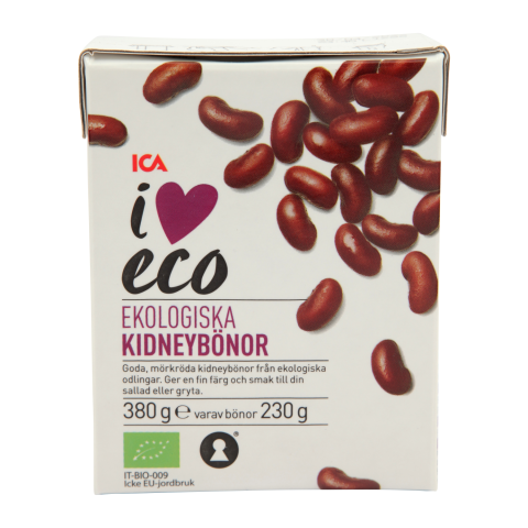 Raudonosios pupelės I LOVE ECO, 380 g / 230 g