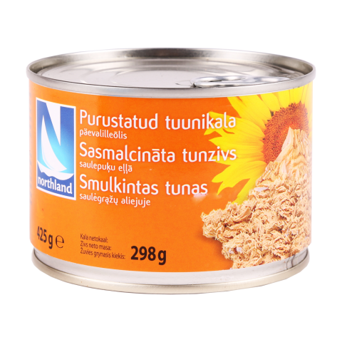 Smulkintas tunas aliejuje NORTHLAND, 425 g