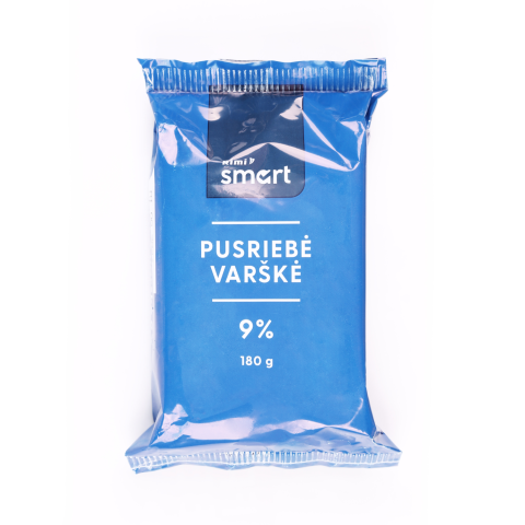 Pusriebė varškė RIMI SMART, 9 %, 180 g