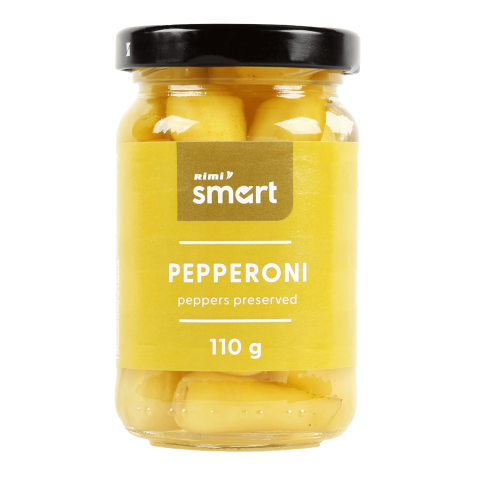 Konserv.PEPPERONI pipirai RIMI SMART,110g/50g