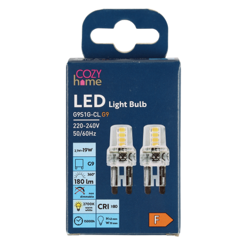 LED lemputė COZY HOME,2.1W G9 180lm 2vnt