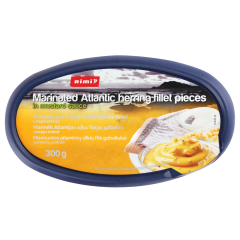 Mar. siļķu fil. gab. sinepju mērcē Rimi 300g