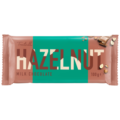 Piena šokolāde ICA ar lazdu riekstiem 100g