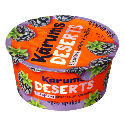 Varškės desertas su gervuogėmis KARUMS, 140 g