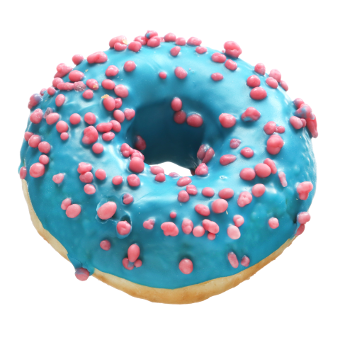 Atitirpinta spurga BUBBLE GUM DONUT, 55 g