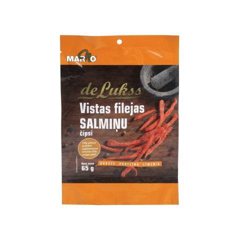 Vistas salmiņu čipši De Lukss 65g