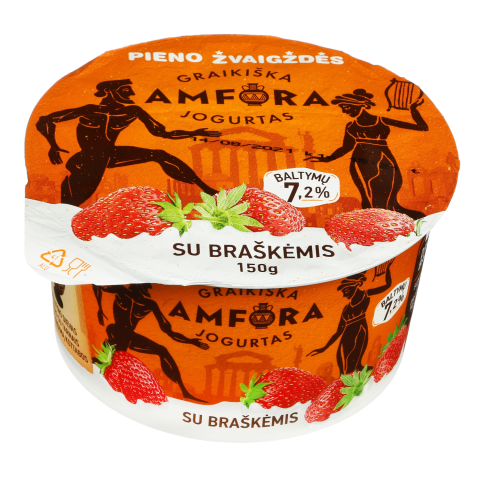 Jogurtas su brašk. GRAIKIŠKA AMFORA,3,1%,150g