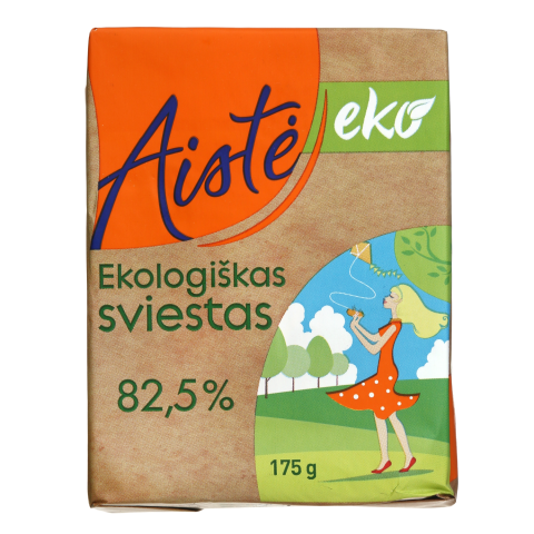 Ekologiškas sviestas AISTĖ, 82,5 %, 175 g