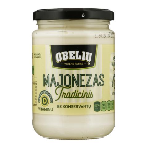 TRADICINIS OBELIŲ majonezas, 62 %, 350 ml