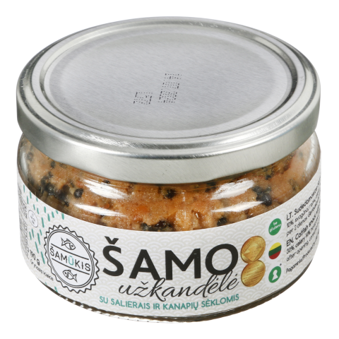 Šamo užkandėlė su salier.,kanap. ŠAMŪKIS,190g