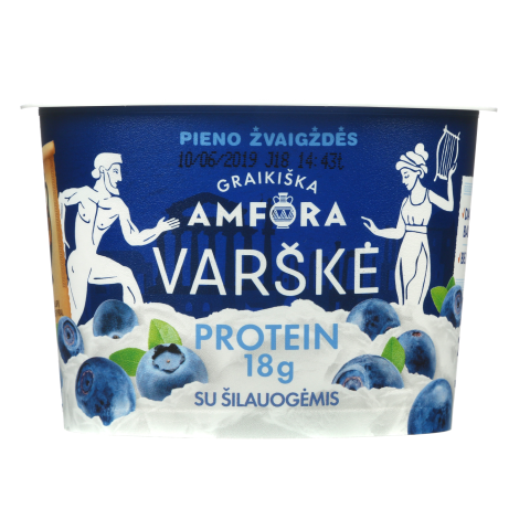 Varškė su šilauog. GRAIKIŠKA AMFORA,0,8%,200g